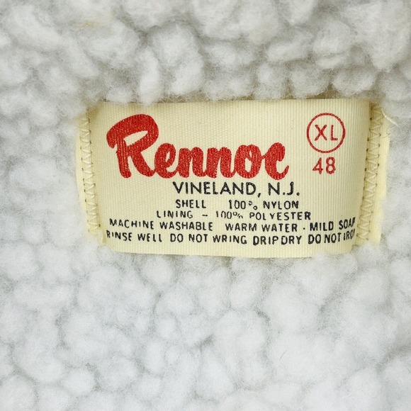 Vtg Mens XL Communication Workers of‎ America CWA Local 7504 Blue Sherpa Coat - Picture 7 of 7